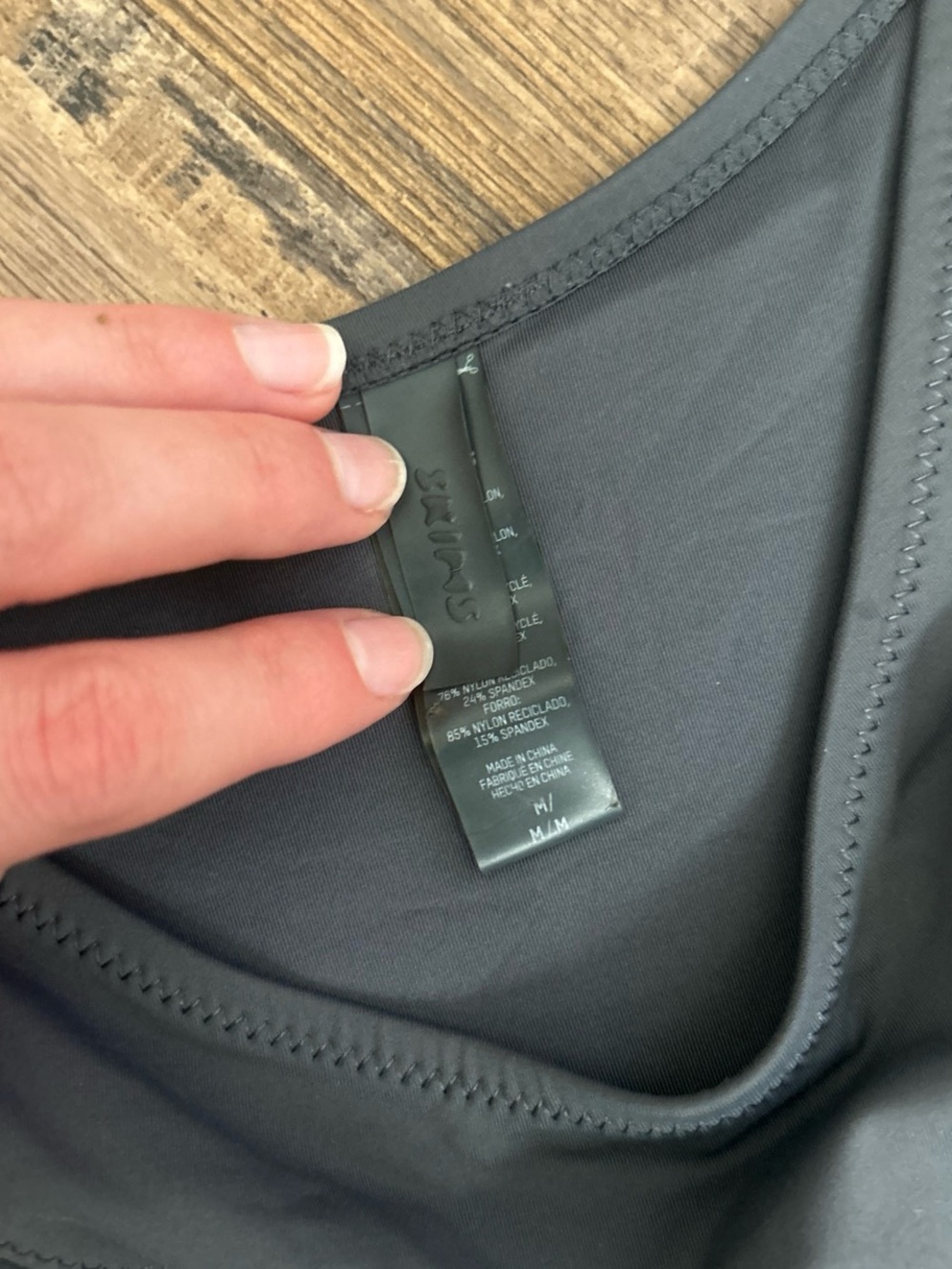 Skims Tanga Gunmetal Bikini Bottom - Picture 2 of 4